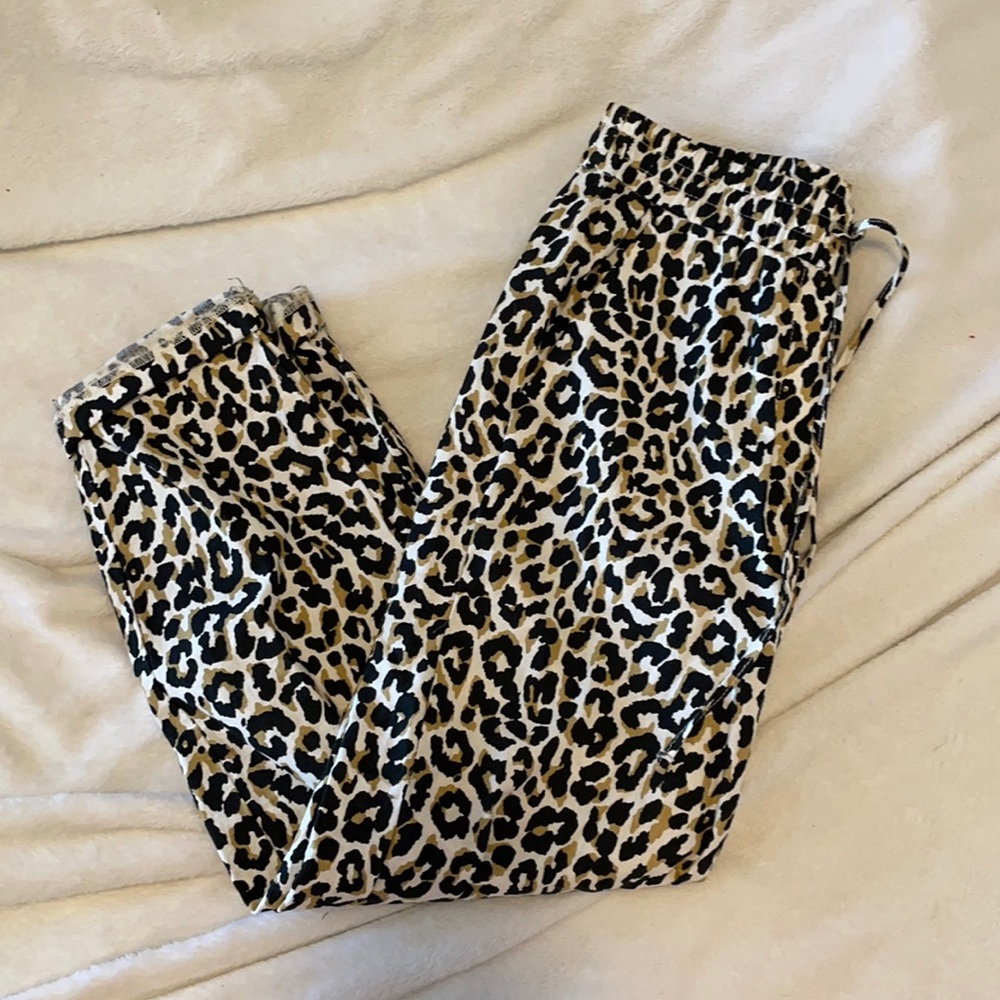 JCREW pants size 00 animal print used condition